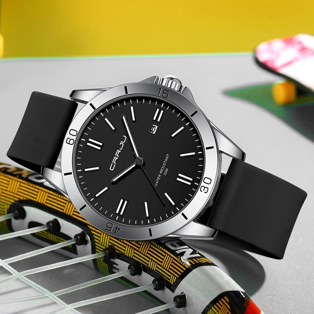 Crrju New 5025 Men's & Ladies' Waterproof Watch