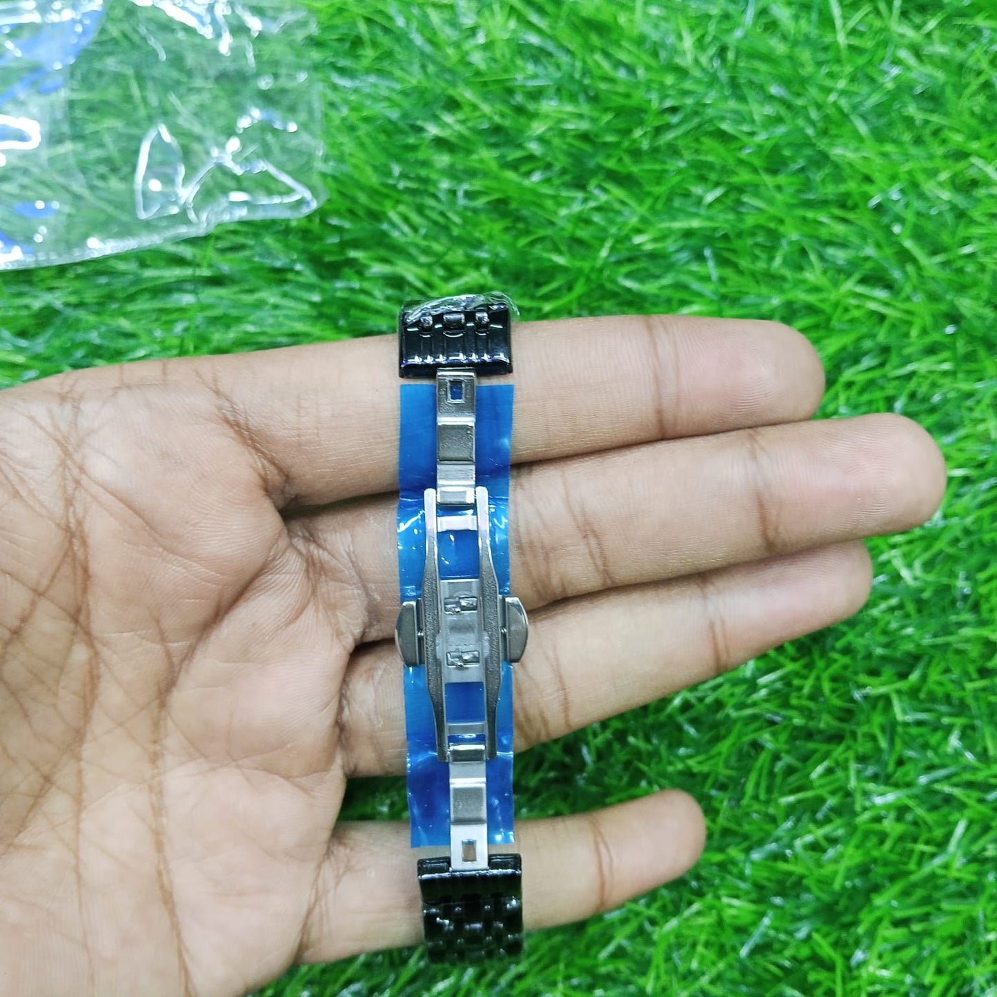 Butter Fly Lock Olievs Stainless Steel fashionable Couple watches +1pcs chain cutter+ 2 pcs battery Full Black