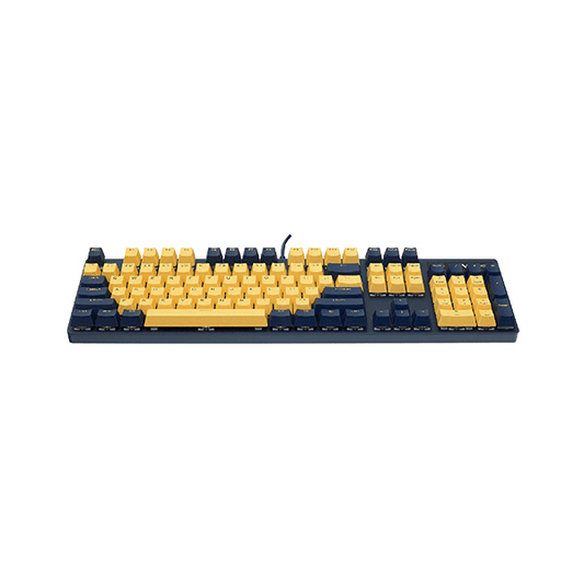 Rapoo V500 Pro Backlit Mechanical Gaming Keyboard – Yellow/Blue